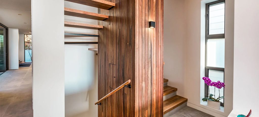 Elsegood Stairs used Ironbark and Spotted Gum for cladding projects gallery