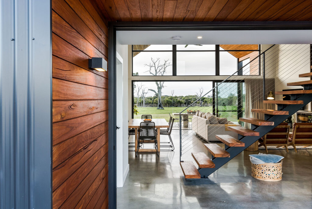 Timber ceilings for a cohesive look
in Mark B Building